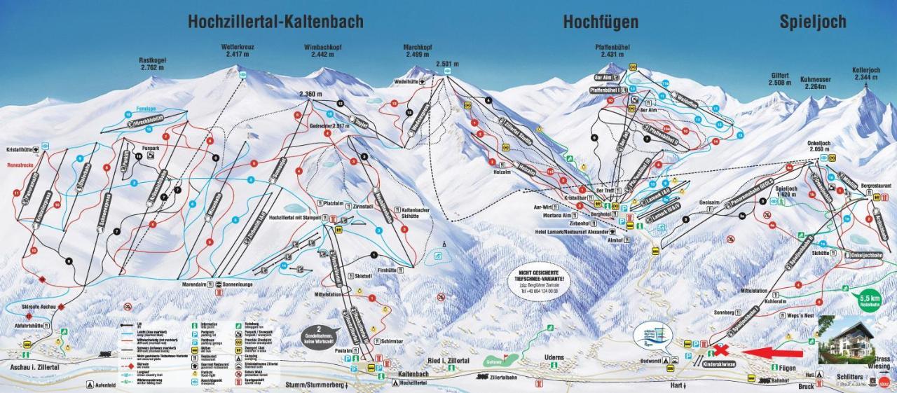 Familienwohnung Wildspitze Fugen Bagian luar foto